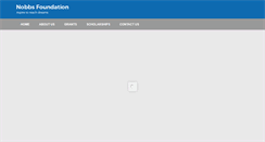 Desktop Screenshot of nobbsfoundation.org