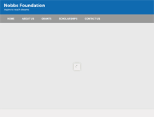 Tablet Screenshot of nobbsfoundation.org